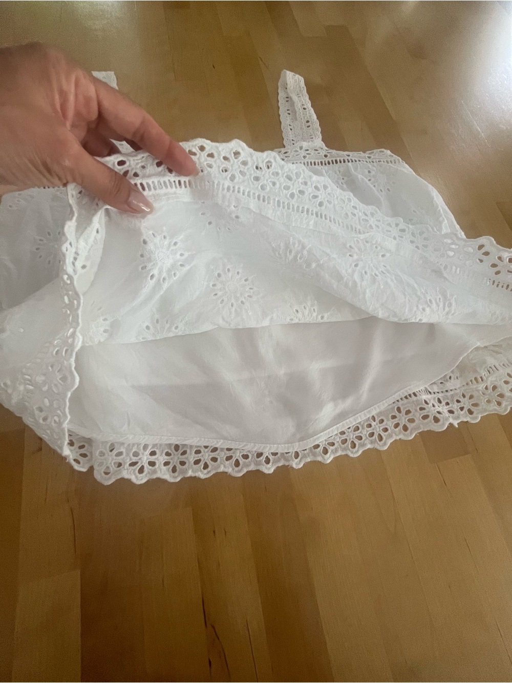 Boho Cotton Lace Crop Top Small Paper Crane - Picture 5 of 8